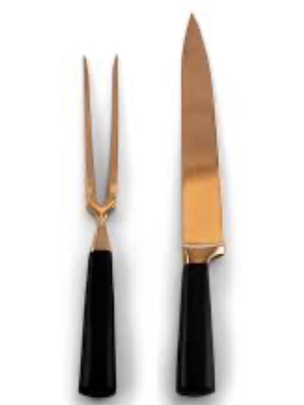 Gibson Home Dynamic Duo 2 Piece Copper Coated Stainless Steel Carving Set NEW